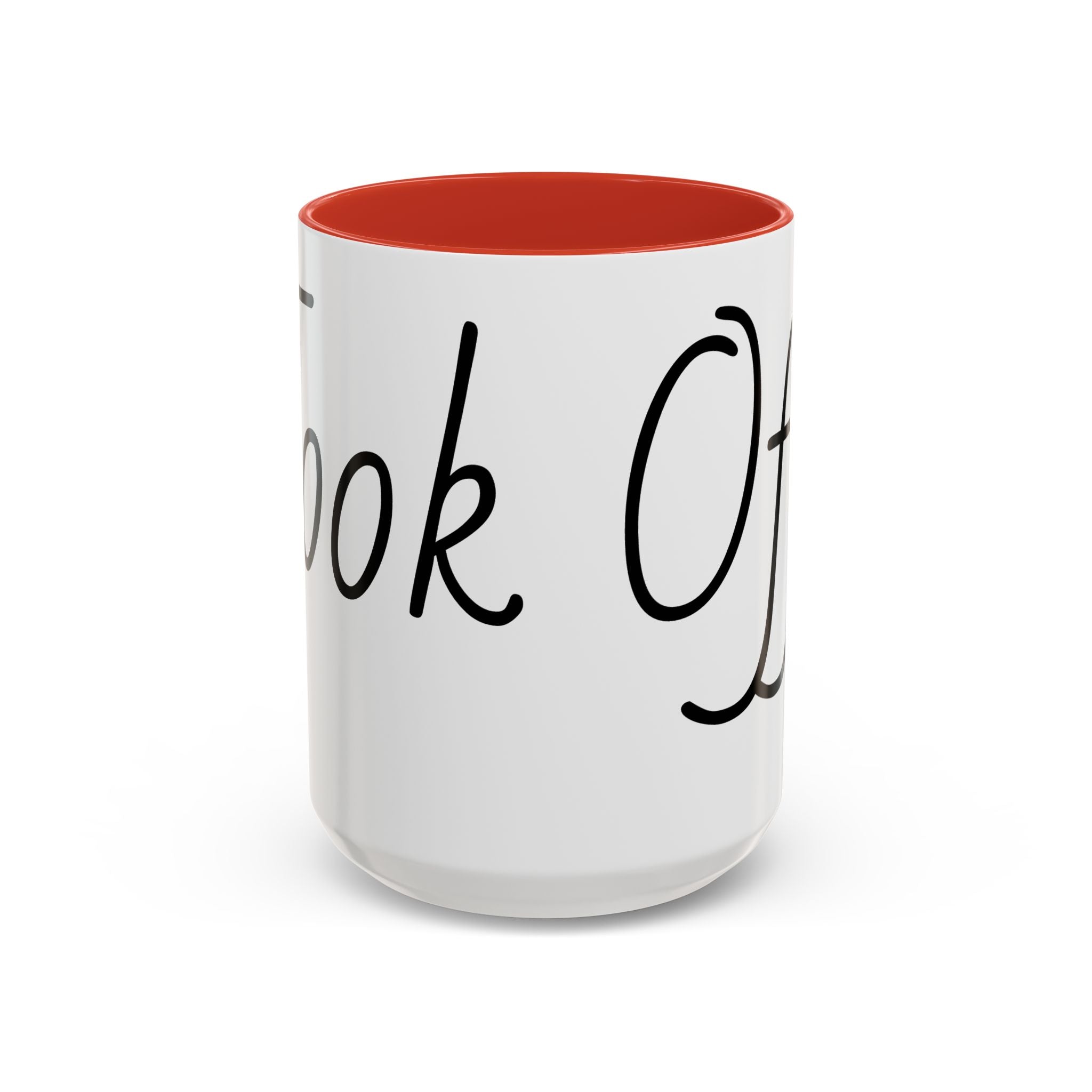 Coffee Mug — "Fook Off" Graphic Accent Mug with Kiss & Middle Finger Design