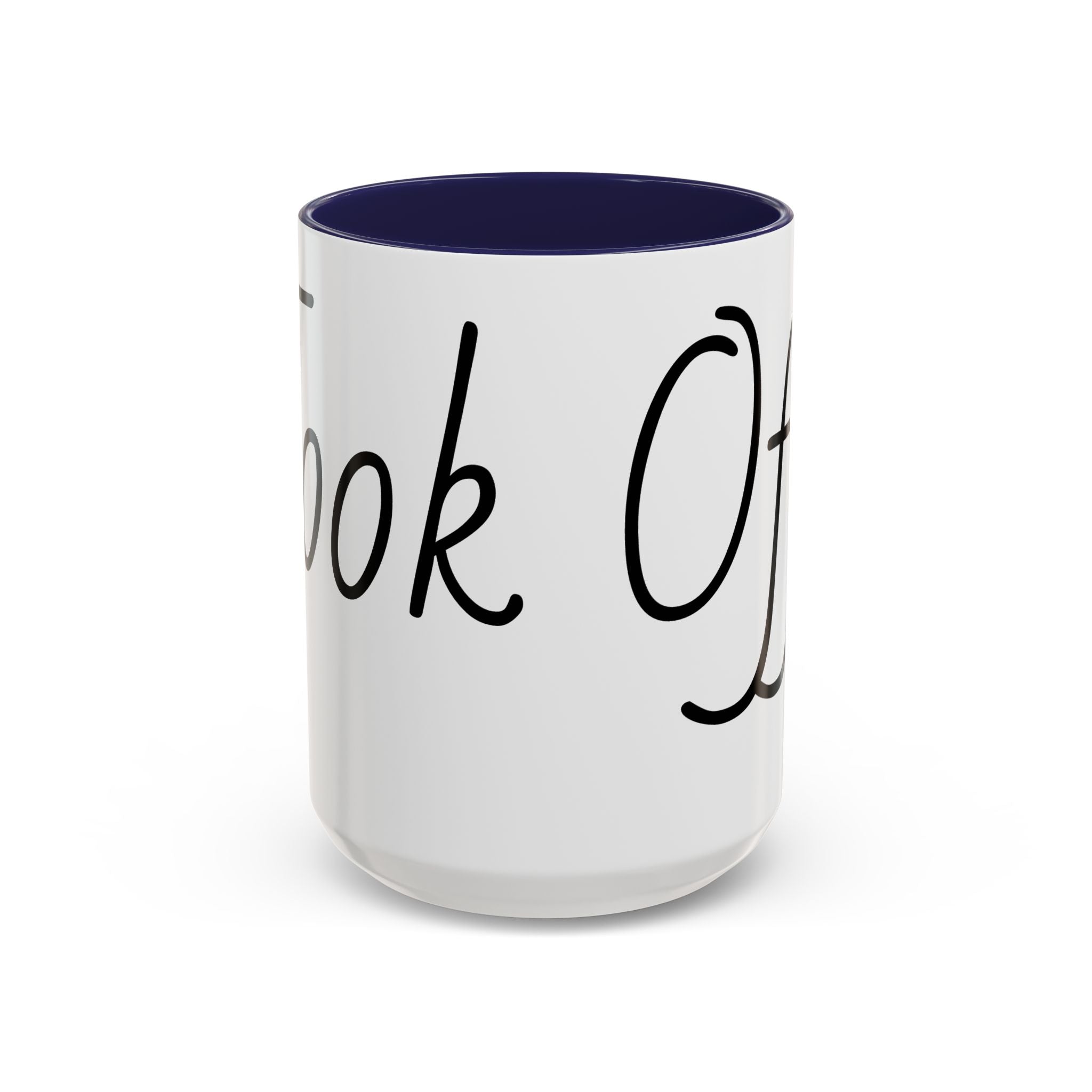 Coffee Mug — "Fook Off" Graphic Accent Mug with Kiss & Middle Finger Design