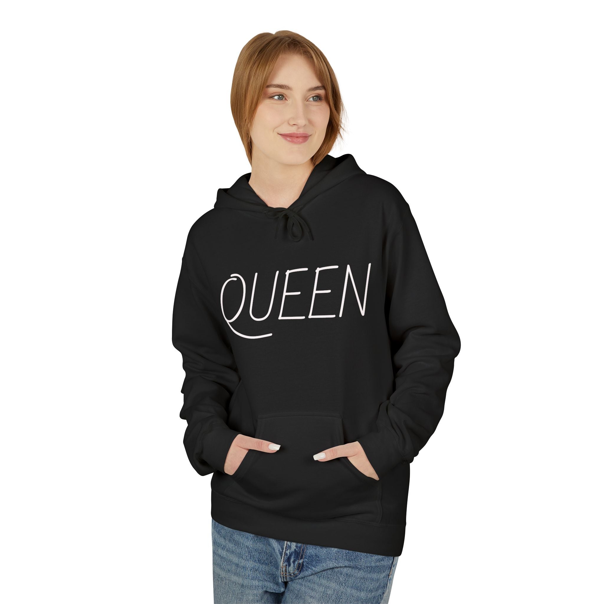 "Queen, Don't Mess With My King" — Classic Midweight Fleece Pullover