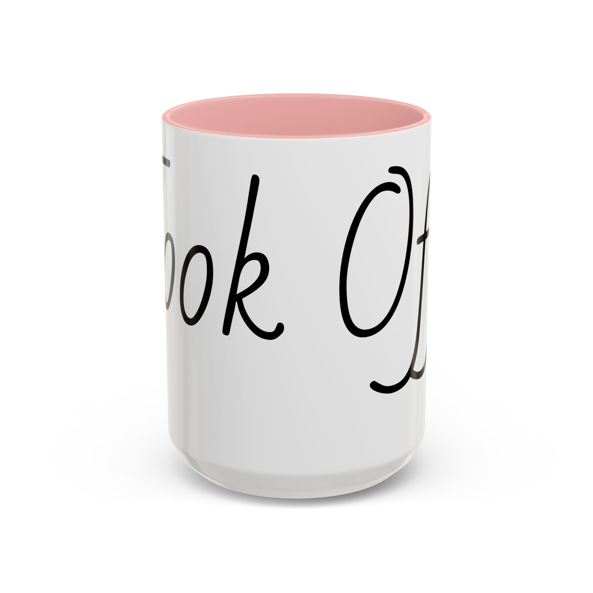 Coffee Mug — "Fook Off" Graphic Accent Mug with Kiss & Middle Finger Design