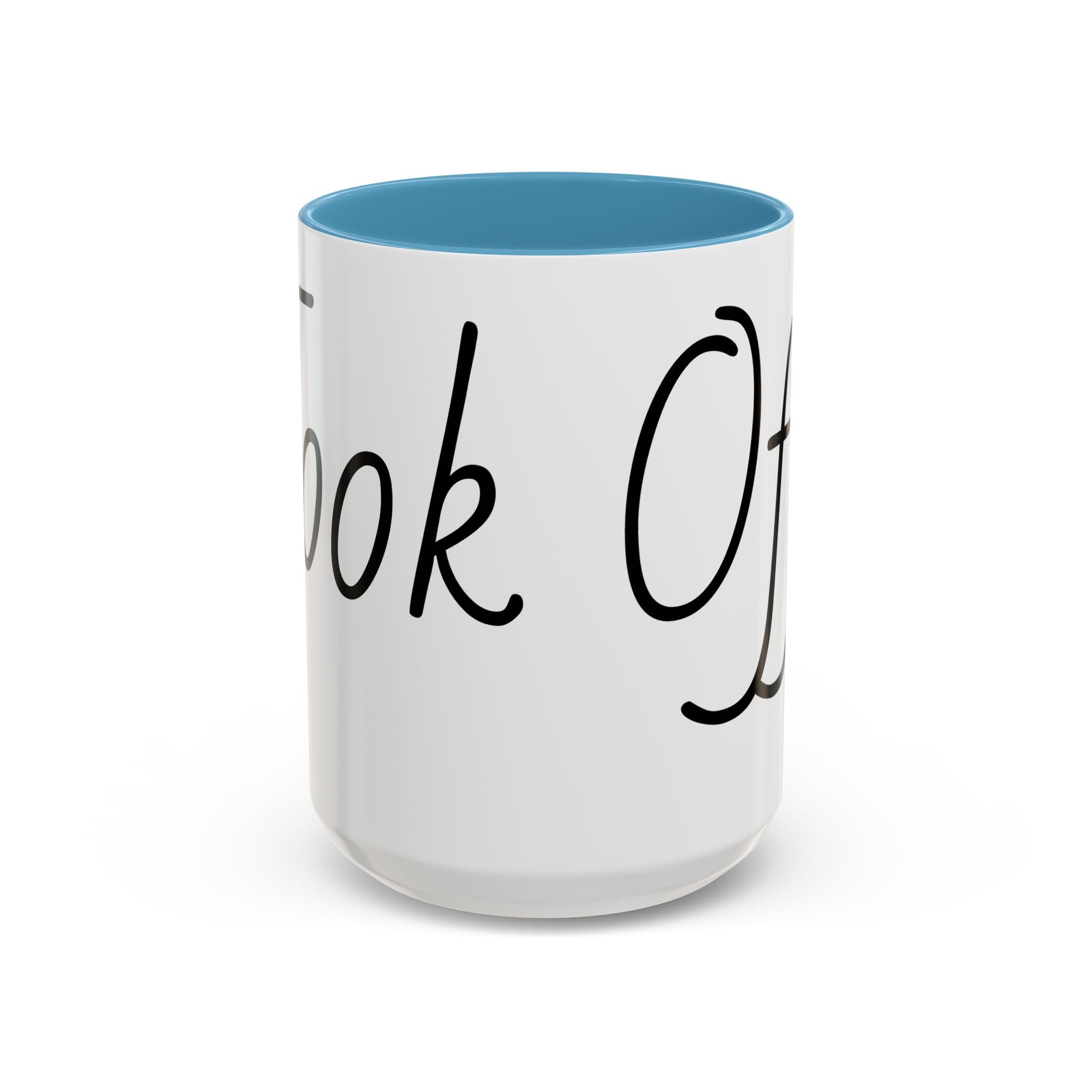 Coffee Mug — "Fook Off" Graphic Accent Mug with Kiss & Middle Finger Design